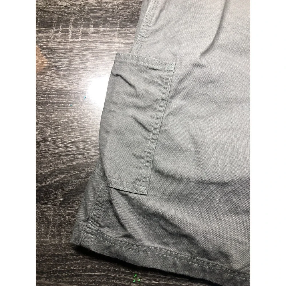 Carhartt Original Fit Shorts Mens 40x10 Gray Canvas Utility Workwear Rugged B147